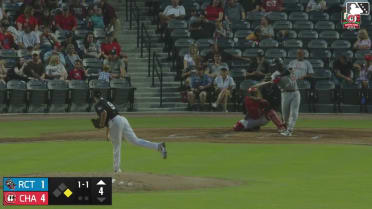 Jake Munroe homers (8) on a fly ball to left field. Nick Rodriguez scores.