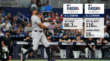 Giancarlo Stanton's 116 mph three-run home run