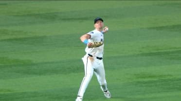 Kyle Stowers' outfield assist