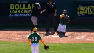 Josh Naylor challenges pitch, call is overturned
