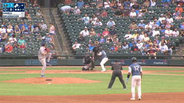 Roman Angelo strikes out a season-high nine 