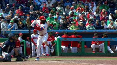 Adolis García's four-hit, two-RBI game