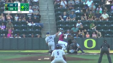 Gavin Kilen singles on a line drive to right fielder Anthony Donofrio. Lisbel Diaz scores.