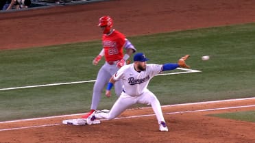 Denzer Guzman laces a single to third after review 