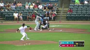 Tirso Ornelas homers (9) on a fly ball to right field. Francisco Acuna scores.