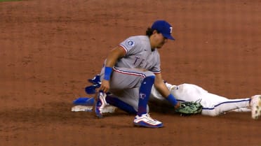 Tyler Tolbert out at second after review