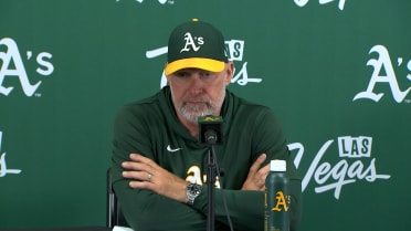 Mark Kotsay discusses the A's 9-6 loss