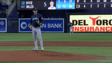 Bryce Miller strikes out Kyle Stowers