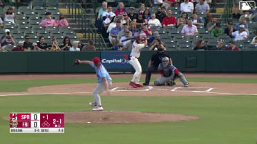 Dylan Dreiling homers (8) on a fly ball to left center field.