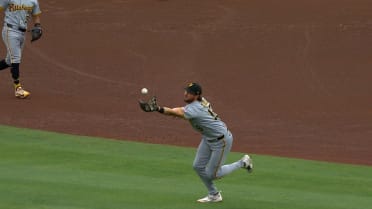 Jared Triolo's unique leaping catch