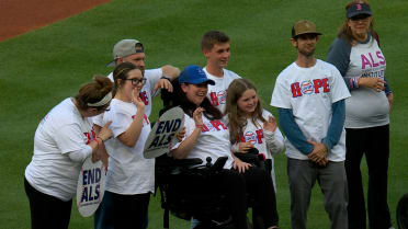 Red Sox welcome Frates family on Lou Gehrig Day
