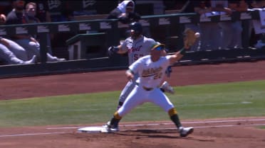 Tigers challenge play at first base