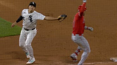 Mike Trout safe after challenge