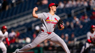 Michael McGreevy fans Nasim Nuñez for the strikeout