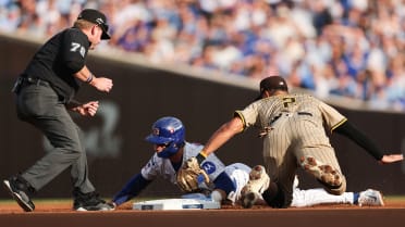 Nico Hoerner is caught stealing second after review