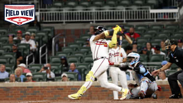 Vista desde el terreno: HR solitario de Acuña Jr. 