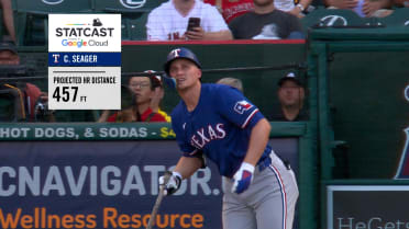 Rangers' longest homers of 2024