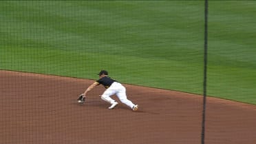 Brandon Lowe's diving stop