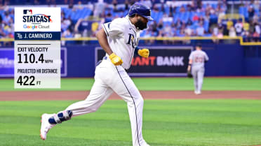 Junior Caminero's 422-foot, 110.4 mph home run