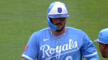 Maikel Garcia scores on a fielder's choice