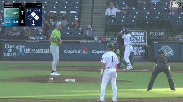 Luke Pettitte hits RBI single in first pro at-bat
