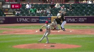 John Peck homers (7) on a fly ball to right center field.