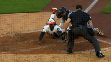 Byron Buxton called safe at home after review