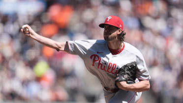 Aaron Nola strikes out Rafael Devers