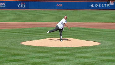 Bartolo throws out first pitch