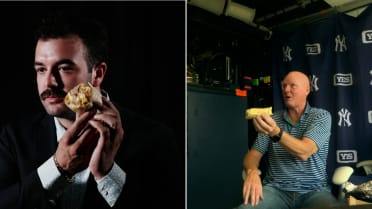 Austin Wells gets his own burrito at Yankee Stadium