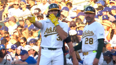 Colby Thomas hits ball twice on single