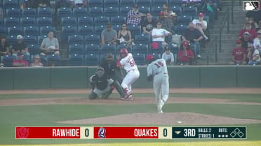 Marlon Quintero homers (4) on a fly ball to left field.