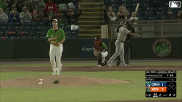 Justin Armbruester records his sixth strikeout