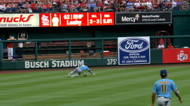 Nolan Gorman doubles after review