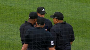 Willy Adames' home run ruled foul after review