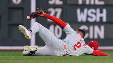 Justin Crawford's slick sliding catch