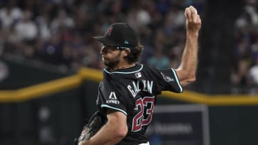 Zac Gallen fans Fernando Tatis Jr.