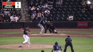 Malcolm Moore homers (9) on a fly ball to left center field. Chandler Pollard scores.