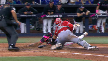Final out at the plate stands for the Angels win