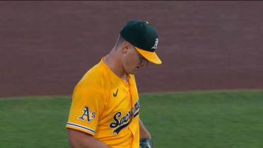 Jack Perkins K's Lucas Spence, strikes out the side