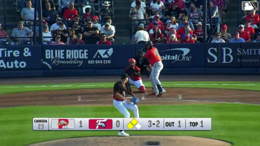 Johanfran Garcia singles on a line drive to center fielder Dylan Campbell. Will Turner scores. Brooks Brannon to 3rd.