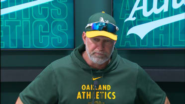 Mark Kotsay discusses the Athletics' 9-1 loss
