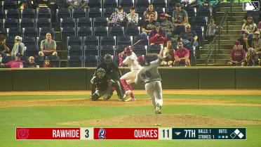 Hayden Alvarez triples (2) on a line drive to right fielder Jose Alpuria. Marlon Quintero scores. Anyelo Marquez scores.