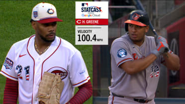 Samuel Basallo homers on 100.4 mph pitch