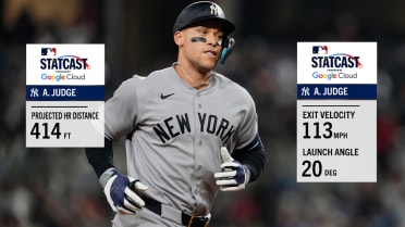 Aaron Judge's 414-foot, 113 mph, 20-degree home run