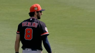 Matt Vierling's strong throw gets the out at home