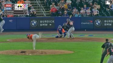 Sam Petersen singles on a line drive to center fielder D'Andre Smith. Leandro Pineda scores.