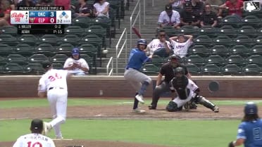 Noah Miller singles on a line drive to center fielder Mason McCoy. Ryan Fitzgerald scores.