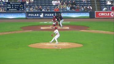Patrick Sandoval In play, no out to Max Anderson