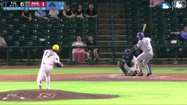 Logan Wagner homers (6) on a fly ball to left field.